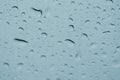 Raindrops on a windshield Royalty Free Stock Photo