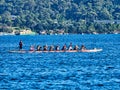 Recreational Dragon Boat on Sydney Harbour, Australia