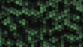Many rectangular cells background. Design element. Green style