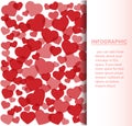 many red hearts background vector Royalty Free Stock Photo