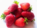 Many red ripe strawberries. Royalty Free Stock Photo