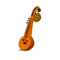 Ancient musical instruments Veena_Vector illustration.