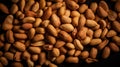 Many roasted peanuts background. Food Backdrop. Generative AI