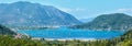 Many sailing vessels in bay (Nydri, Lefkada, Greece) Royalty Free Stock Photo