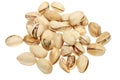 Many salted pistachio nuts close up