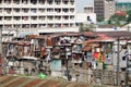 Many shacks at Baclaran district in Manila, Philippines Royalty Free Stock Photo