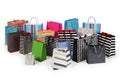 Many shopping bags Royalty Free Stock Photo