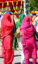 Many sikh women during the religious celebration