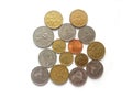 Many Singapore coins Royalty Free Stock Photo