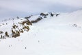 Winter sports playground at Mammoth Mountain, California USA Royalty Free Stock Photo