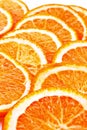 Many sliced oranges Royalty Free Stock Photo