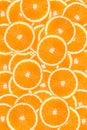 Many slices of oranges Royalty Free Stock Photo