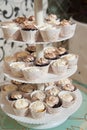 Many small cakes on Cupcake Stand