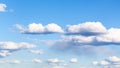 Many small cumulus clouds in blue sky Royalty Free Stock Photo