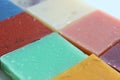 Handmade soap of different colors Royalty Free Stock Photo
