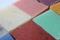 Handmade soap of different colors Royalty Free Stock Photo