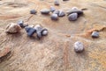 Many small rocks