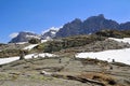 Many small stone towers