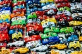 Many small toy cars Royalty Free Stock Photo