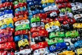 Many small toy cars Royalty Free Stock Photo