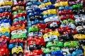 Many small toy cars Royalty Free Stock Photo