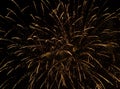 many sparks in time fireworks in night sky Royalty Free Stock Photo