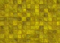 Many square golden tile pattern texture