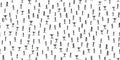 Many stick figures seamless pattern, Overpopulation problem and too many people on the planet concept