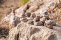 Many stone cones