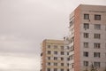 Many-storeyed houses on the passage Of the Peoples of the North city New Urengoy North of Russia. YaNAO