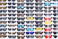 Many sunglasses on Mongolian market in Mongolia Royalty Free Stock Photo