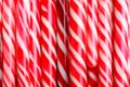 Many sweet Christmas candy canes as background, closeup Royalty Free Stock Photo