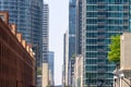 Many tall modern apartment buildings in Chicago Downtown Royalty Free Stock Photo