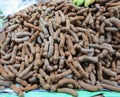Many tamarind on the table