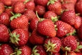 Many tasty ripe strawberries as background
