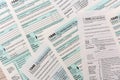 Many 1040 tax form. Tax concept Royalty Free Stock Photo