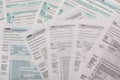 Many 1040 tax form. Tax concept Royalty Free Stock Photo