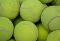 Many tennis balls Royalty Free Stock Photo