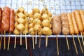Many thai meatball fried Royalty Free Stock Photo