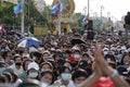 Many thousand of anti-government protesters at Democracy Monument.