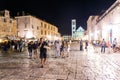 Many tourists visit the town of Hvar on the island of Hvar in Croatia Royalty Free Stock Photo