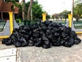 Many trash bags Royalty Free Stock Photo