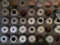 Many type and size spring steel collet chuck for CNC machinine