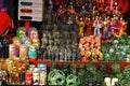 Handicrafts for sale at the Old City God`s Temple souvenir shops in Shanghai China