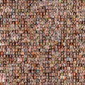 Many unique faces generated by artificial intelligence. Faces of non-existent people