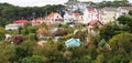 Many villas on the hill in Dalat, Vietnam Royalty Free Stock Photo