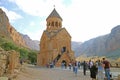 Many of Visitors Climbing the Steep and Narrow Steps Projecting from the Facade of Surb Astvatsatsin Church