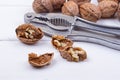 Walnuts on white Royalty Free Stock Photo