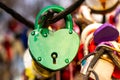 Many wedding colorful locks