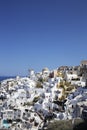 Many white houses in a cliff in Oia, Santorini, Greek Islands Royalty Free Stock Photo